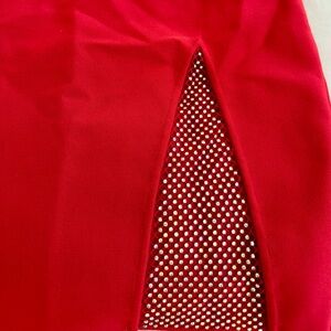 Red Dress with Rhinestone Detail